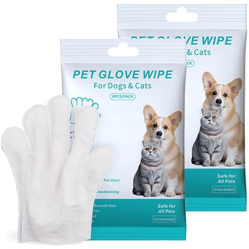 Pet Glove Salfet Əlcək, 6 ədəd - Pişiklər | Zoo28.az