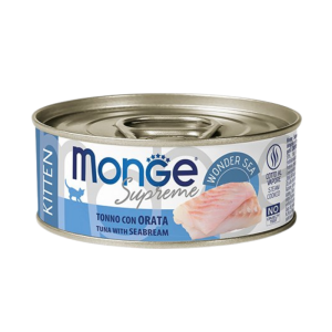 Monge Superpremium Konserv Kitten Tuna Seabream 80 gr - Pişiklər | Zoo28.az