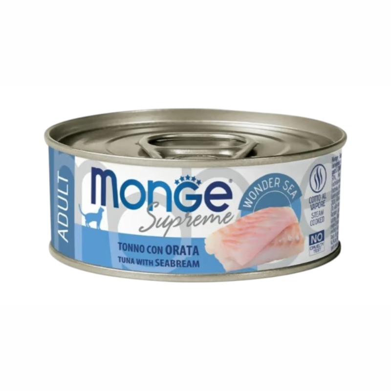 Monge Superpremium Konserv Adult Cat Tuna And Seabream 80 гр - Кошки | Zoo28.az