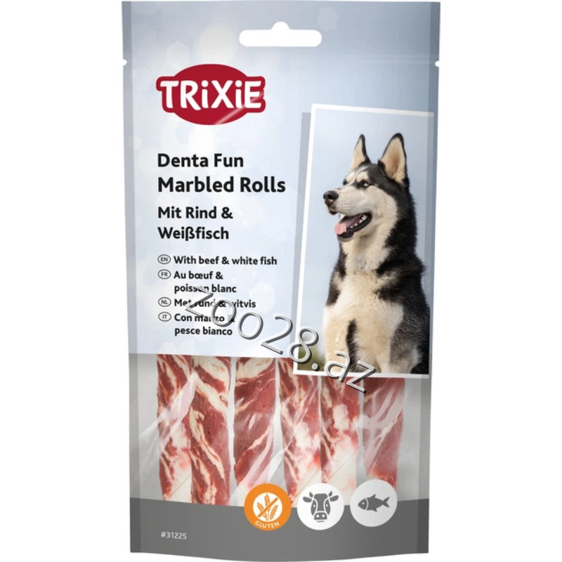 Trixie Dentafun Rolls Beef Fish, 70 gr - Dogs | Zoo28.az