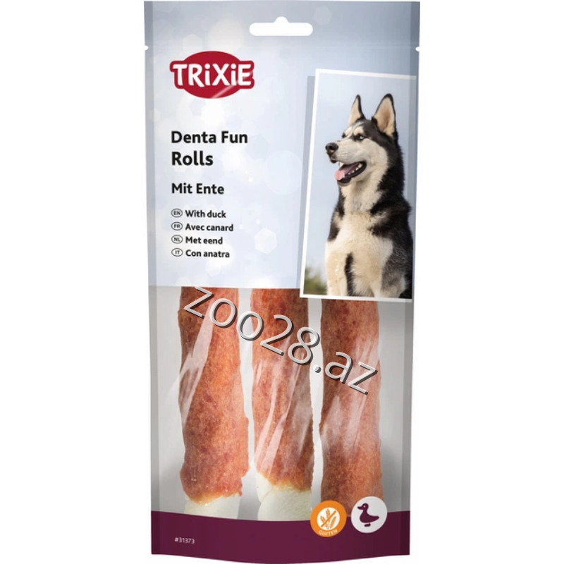 Trixie Denta Fun Rolls Duck,140 g - Dogs | Zoo28.az