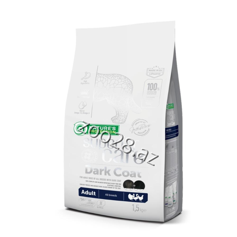 Natures Protection Dark Coat Tünd Rəngli İtlər 1.5 kg - İtlər | Zoo28.az