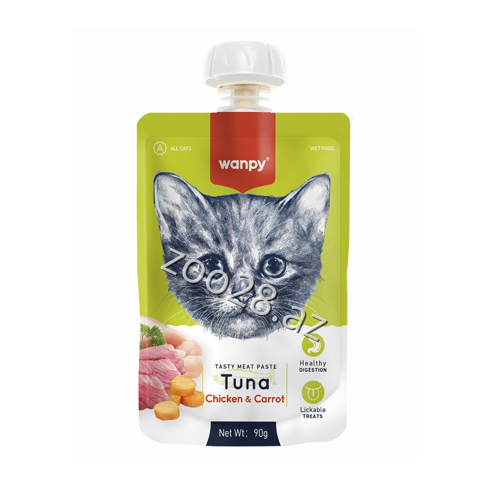 Wanpy Паста Тунец 90г - Кошки | Zoo28.az