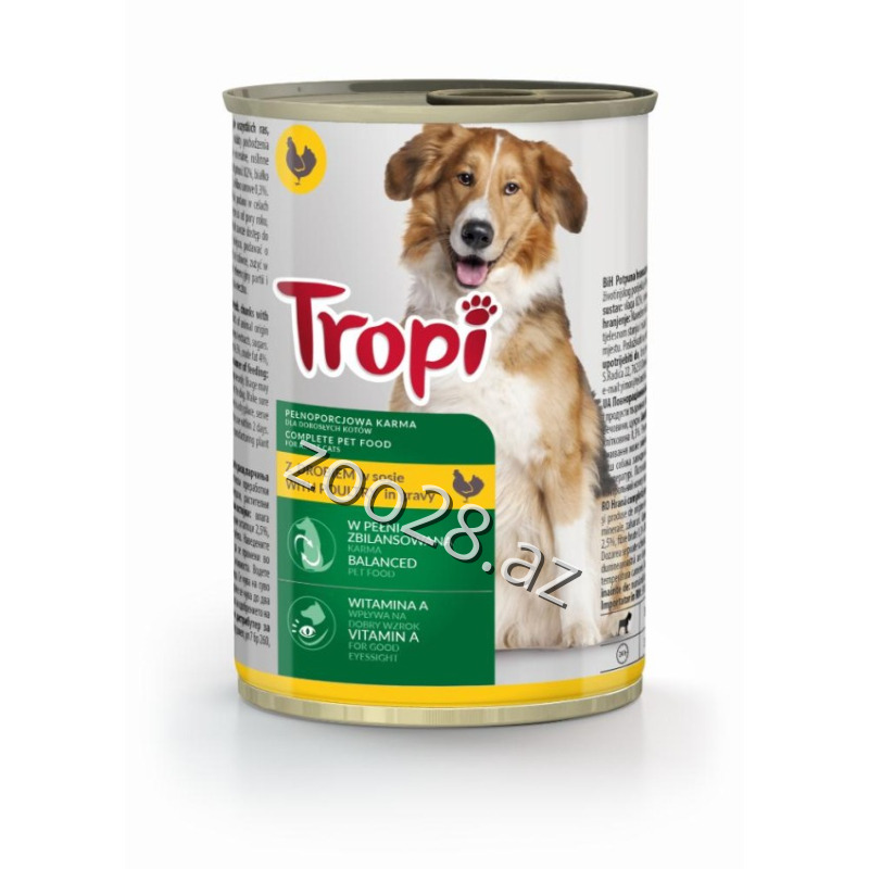 Tropi Yetkin İtlər Üçün Toyuq Əti İlə - İtlər | Zoo28.az