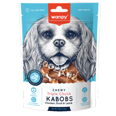 Wanpy Chewy Triple Chunk Kabobs ,100 gr