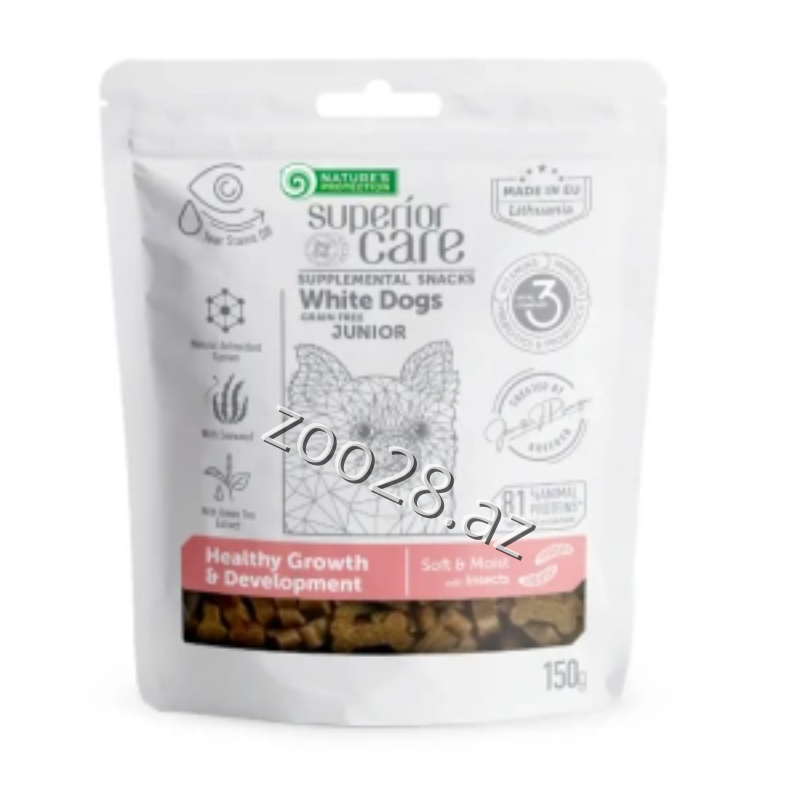 Natures Protection White Dogs Junior Healthy Growth Development, 150 g - İtlər | Zoo28.az