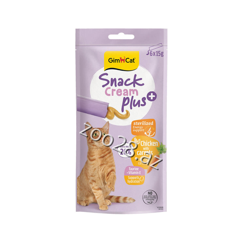 Gimcat Cream Toyuq və Yerkökü, 15 gr - Pişiklər | Zoo28.az