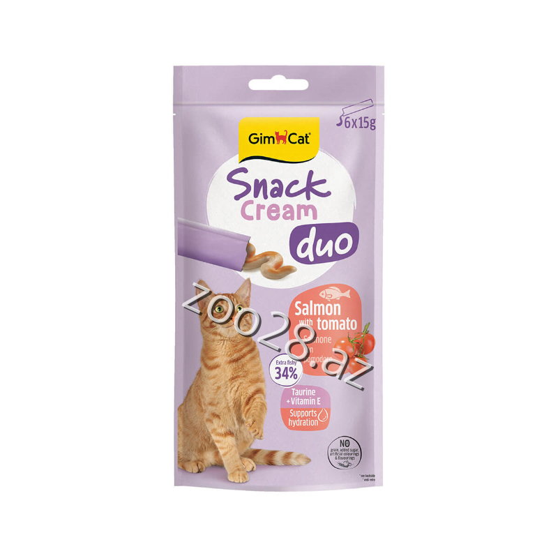 Gimcat Cream Salmon və Pomidor , 15 qr - Pişiklər | Zoo28.az