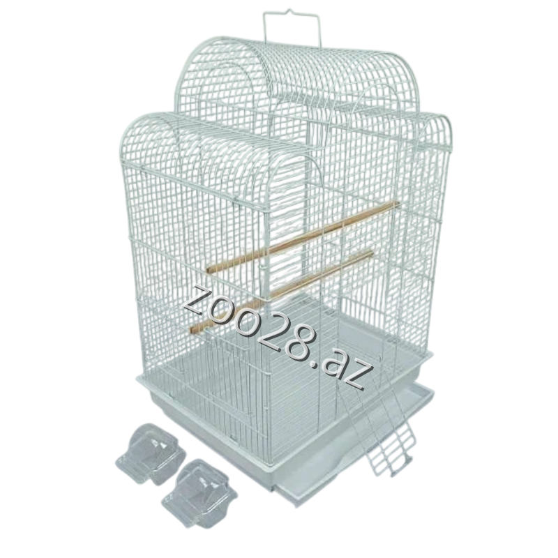 Böyük Ağ Metal Quş Qəfəsi C 20 68x45x34 sm - Quşlar | Zoo28.az