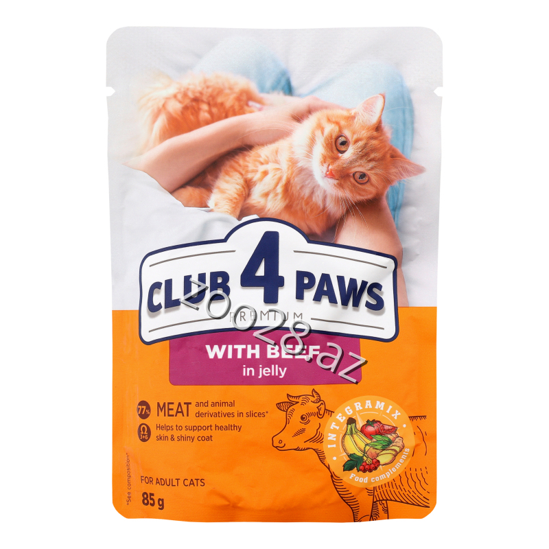 Club 4 Paws Mal Əti İlə Yetkin Pişiklər Üçün, 85 qr - Pişiklər | Zoo28.az