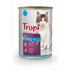 Tropi Pişiklər Üçün Balıq Əti İlə, 415 qr - Pişiklər