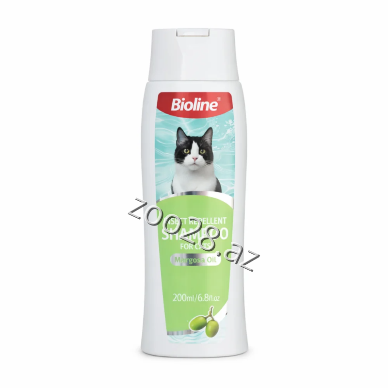 Bioline Pişiklər Üçün Antiparazit Şampun, 200 ml - Pişiklər | Zoo28.az