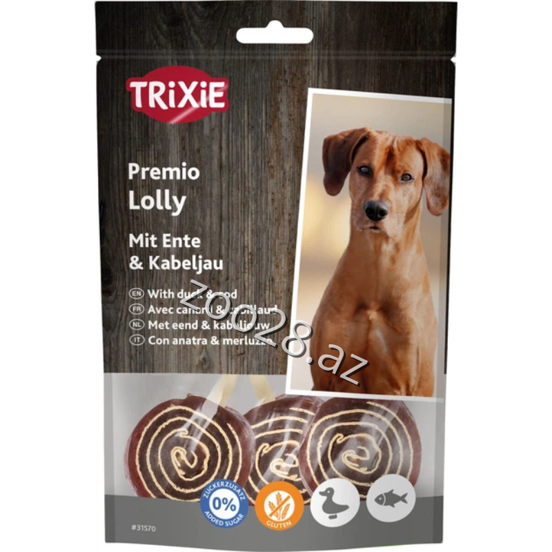 Trixie Premio Lolly Ördək Və Balıq İlə, 80 qr - İtlər | Zoo28.az
