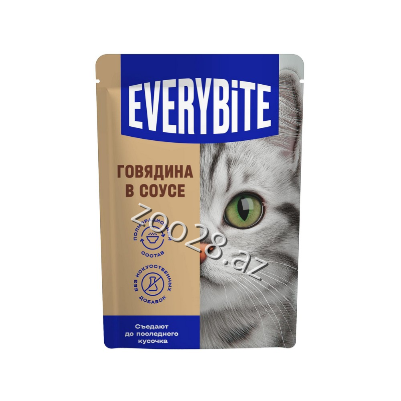 Everybite Dana Ətli Pişik Yemi Sousda, 75 qr - Pişiklər | Zoo28.az
