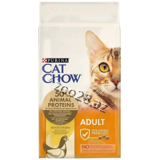 Purina Cat Chow Yetkin Pişiklər Üçün Toyuqlu Quru Yem, 1 kq - Pişiklər