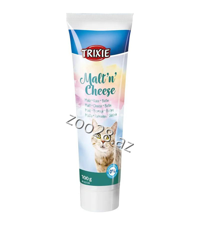 Trixie Katzen Malt Pasta Pendir + Biotin İlə 100gr - Pişiklər | Zoo28.az