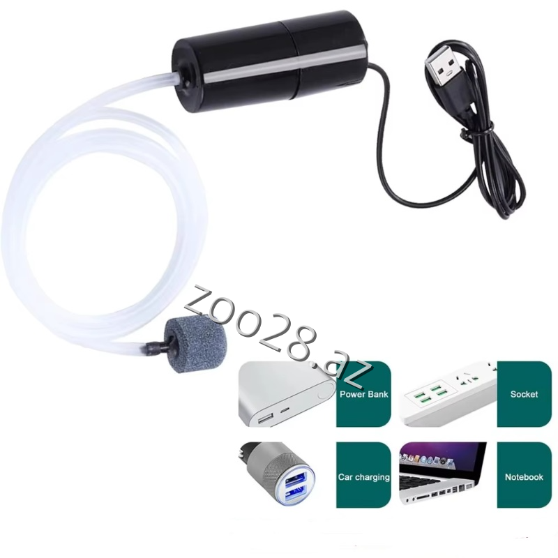 Mini USB Akvarim Hava Popmpası (Kompressor) - Balıqlar - Şəkil 2