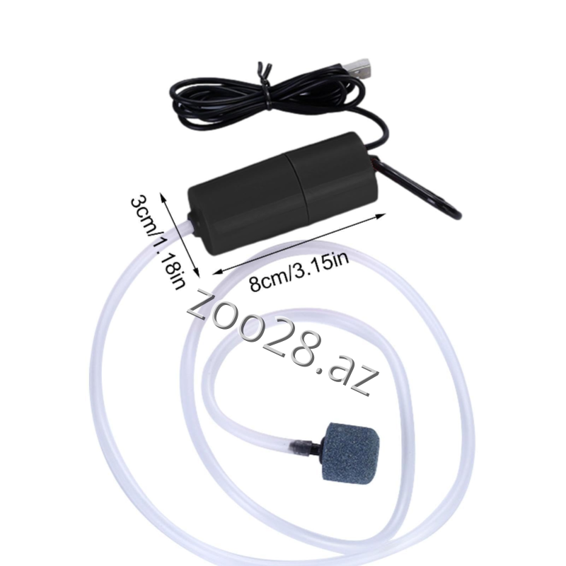 Mini USB Akvarim Hava Popmpası (Kompressor) - Balıqlar - Şəkil 3