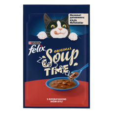 Felix Soup Time Mal Ətli Pişik Şorbası , 48 qr - Pişiklər