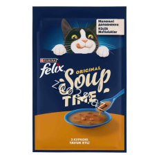 Felix Soup Time Toyuq Ətli Pişik Şorbası , 48 qr - Pişiklər