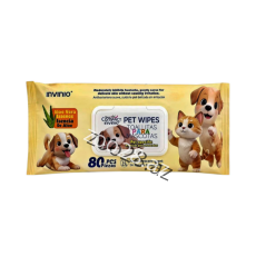 INVINIO L Pet Wipes Salfet, 80 ədəd - Pişiklər