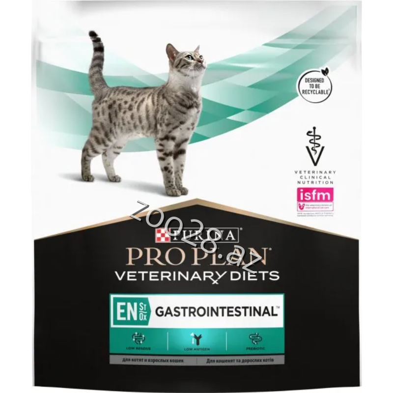 Purina Pro Plan EN Gastrointestinal Pişiklər Üçün Baytarlıq Pəhrizi, 350 qr - Pişiklər | Zoo28.az