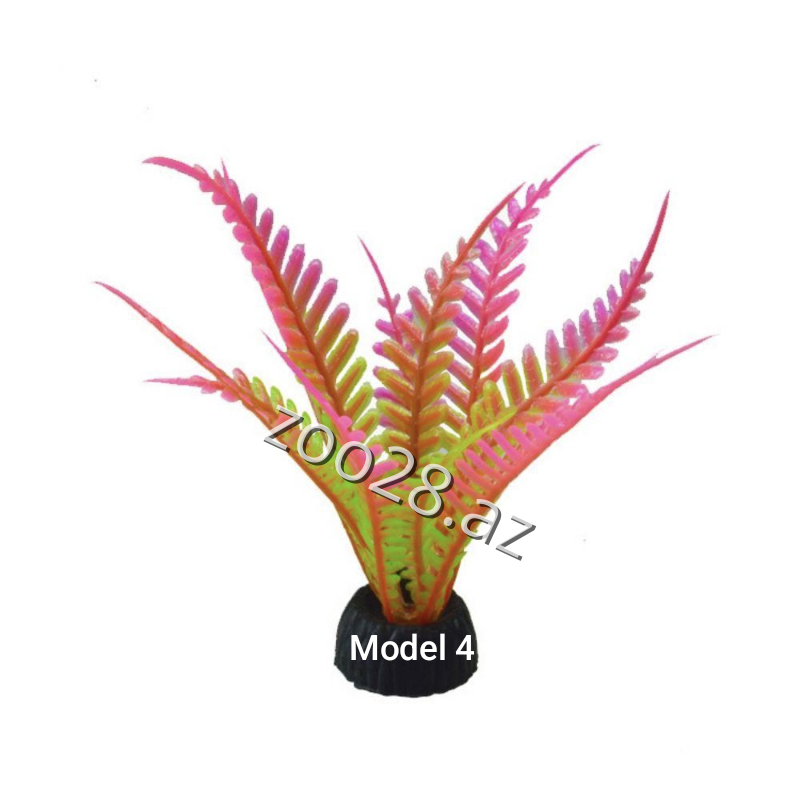 Akvarium Üçün Dekorativ Süni Bitki - Balıqlar - Şəkil 3