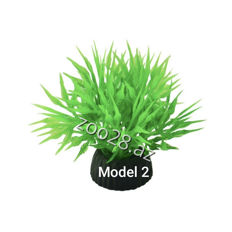 Akvarium Üçün Dekorativ Süni Bitki - Balıqlar - Şəkil 2
