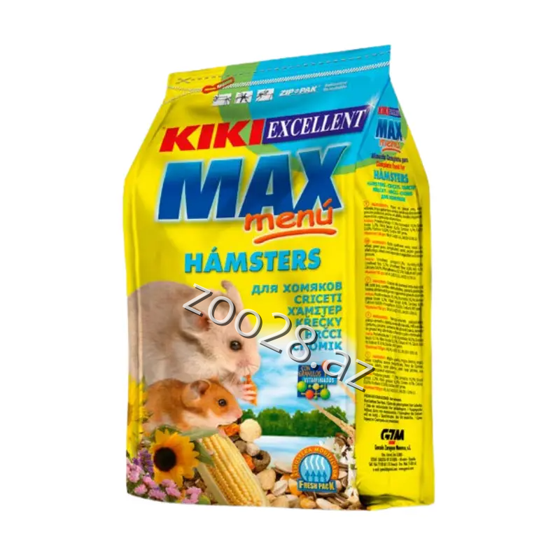 Kiki Excellent Max Menú Hamsters Dağsiçanları Üçün, 450 qr - Gəmiricilər | Zoo28.az