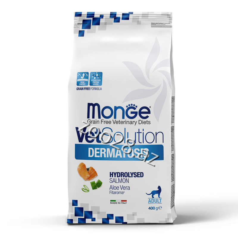 Monge VetSolution Dermatosis Pişiklər Üçün Baytarlıq Pəhrizi, 400 qr - Pişiklər | Zoo28.az