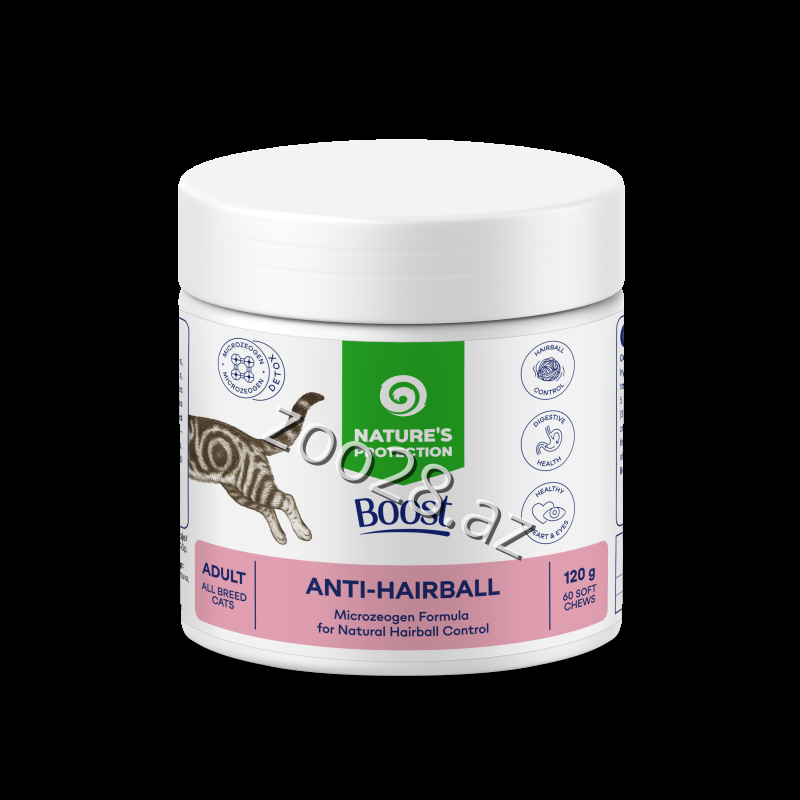Nature`s Protection Boost Anti-Hairball 1tab. - Pişiklər | Zoo28.az