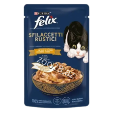 Felix Sfilaccetti Rustici Toyuq Əti Dilimləri Sousda, 80 qr - Pişiklər