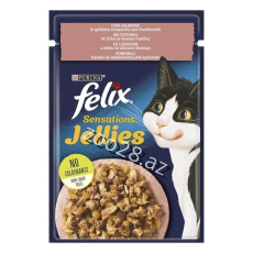 Felix Sensations Qızılbalıq və Krevet İlə Jele, 85 qr - Pişiklər