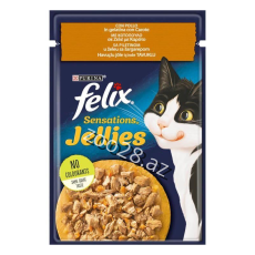 Felix Sensations Toyuq və Yerkökü İlə Jele , 85 qr - Pişiklər